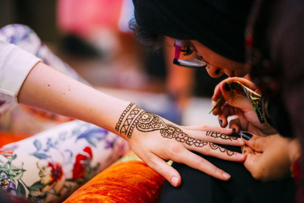 Mehandi function wedding photography